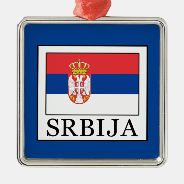 Srbija Silbernes Ornament (Vorne)