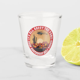 SRCHA 2025 Südwest Heli Rodeo Shot Glass Schnapsglas