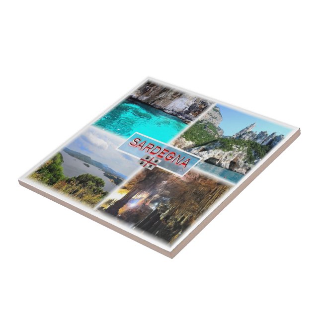 SRD003 SARDINIEN, Mosaik, Italien, Kühlschrank Fliese (Seite)