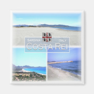 SRD021 MURAVERA, Costa Rei, Sardinien, Kühlschrank Magnet