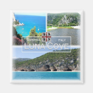 SRD031 LUNA COVE, Mosaik, Sardinien, Fridgee Magnet
