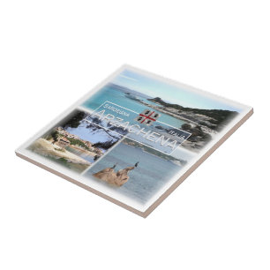 SRD038 ARZACHENA, Mosaik, Sardinien, Fliese