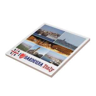 SRD039 SARDINIA I Liebe, Mosaik, Italien, Fliese