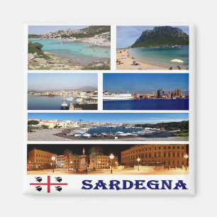 SRD042 SARDINIA - Mosaic - Italy - Fridge Magnet