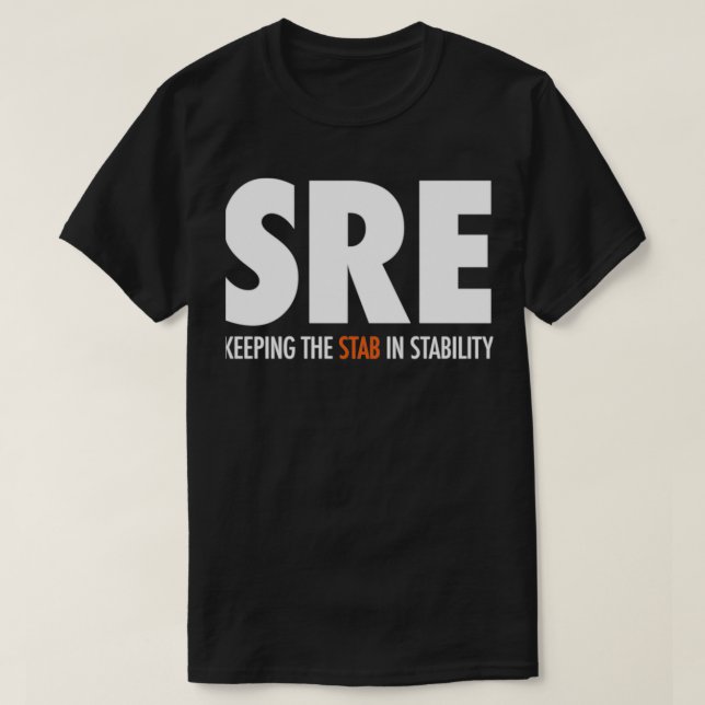 SRE Behalte den Stab in Stabilität T-Shirt (Design vorne)
