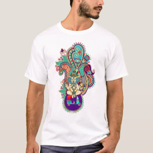 Sri Ganesh farbenfrohes indisches Paisley-T-Shirt T-Shirt