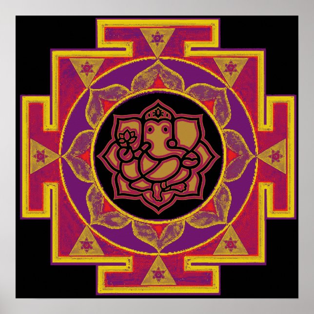 Sri Ganesh Yantra Poster (Vorne)