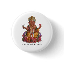 Sri Ganesha Knopf-Abzeichen
