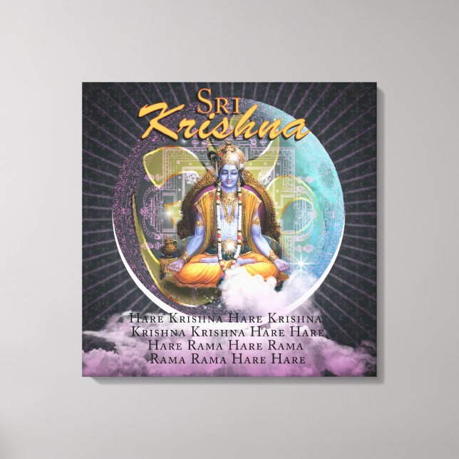 SRI KRISHNA - gedruckte Leinwand (Vorderseite)