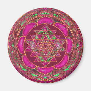 Sri Lakshmi Yantra Mandala Magnet