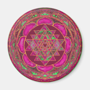 Sri Lakshmi Yantra Mandala Magnet