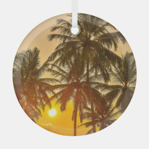 Sri Lanka Beach Sunset View Ornament Aus Glas