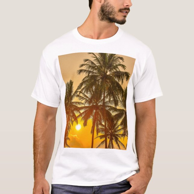 Sri Lanka Beach Sunset View T-Shirt (Vorderseite)