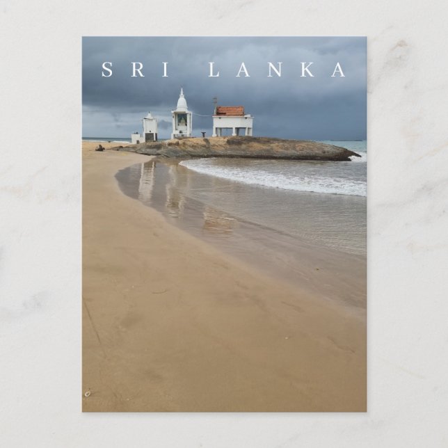 Sri Lanka Buddhistische Tempelansicht Postkarte (Vorderseite)