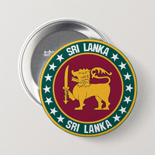 Sri Lanka Button (Vorne & Hinten)