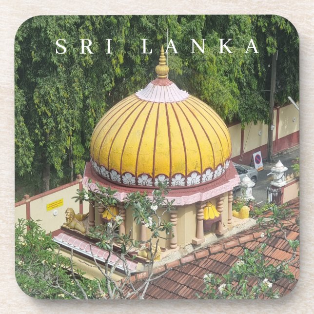 Sri Lanka Colombo Tempel View Untersetzer (Vorderseite)