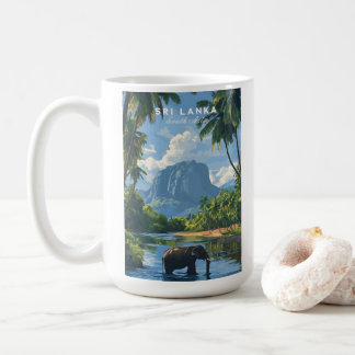 Sri Lanka Elephant Jungle Coffee Mug Kaffeetasse