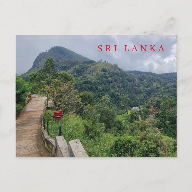 Sri Lanka Ella's Rock View Postkarte (Vorderseite)