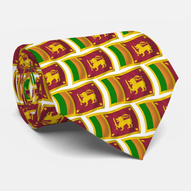 Sri Lanka Flag-Krawatte Krawatte (Gerollt)