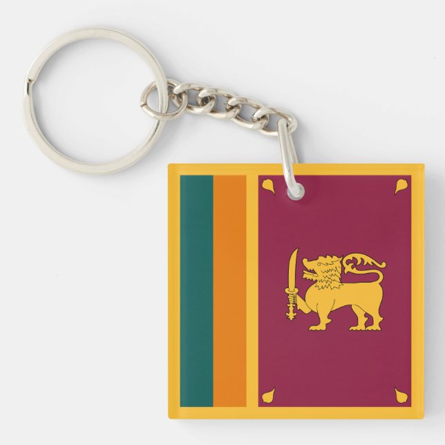 Sri Lanka Flag Schlüsselanhänger (Vorderseite)