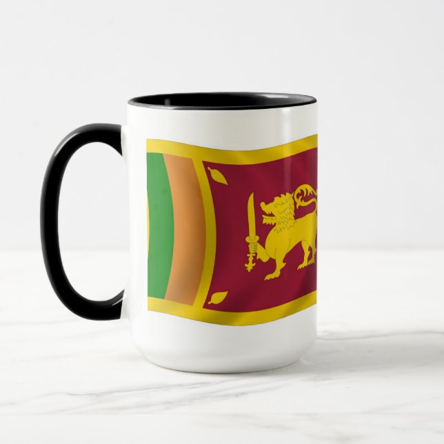 Sri Lanka Flag-Tasse Tasse (Links)