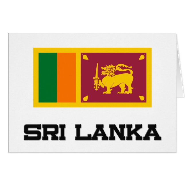 Sri Lanka Flagge (Vorderseite (Horizontal))