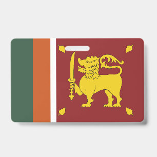 Sri Lanka-Flagge Ausweis