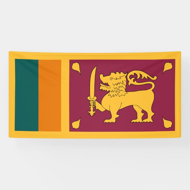 Sri Lanka-Flagge Banner (Horizontal)
