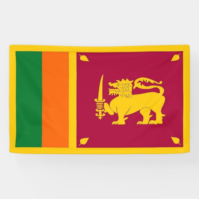 Sri Lanka-Flagge Banner (Horizontal)