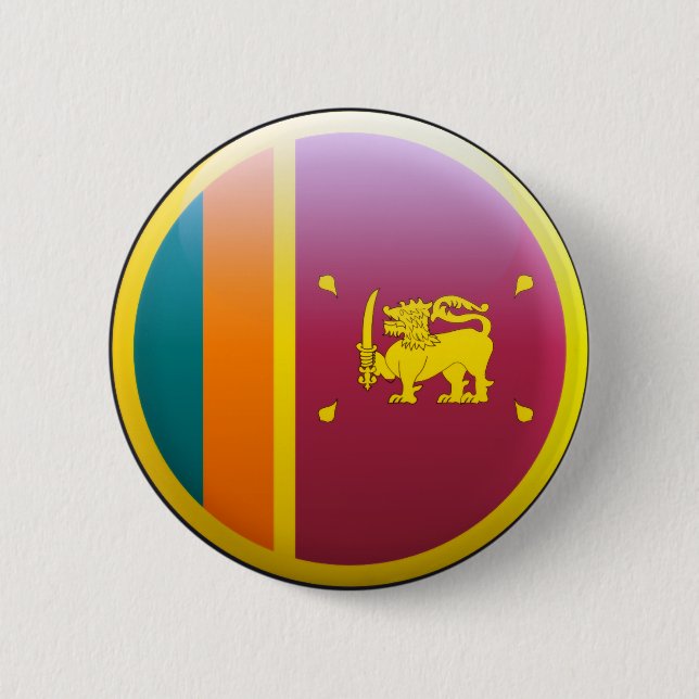 Sri Lanka Flagge Button (Vorderseite)