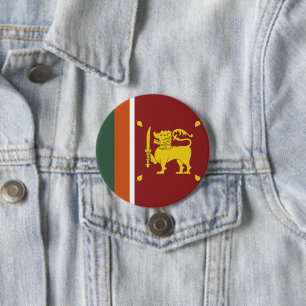 Sri Lanka-Flagge Button