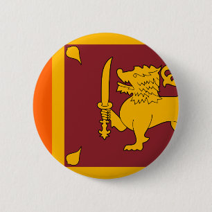 Sri Lanka Flagge Button