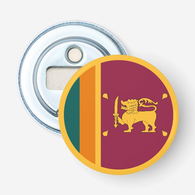 Sri Lanka-Flagge Flaschenöffner (Vorderseite)