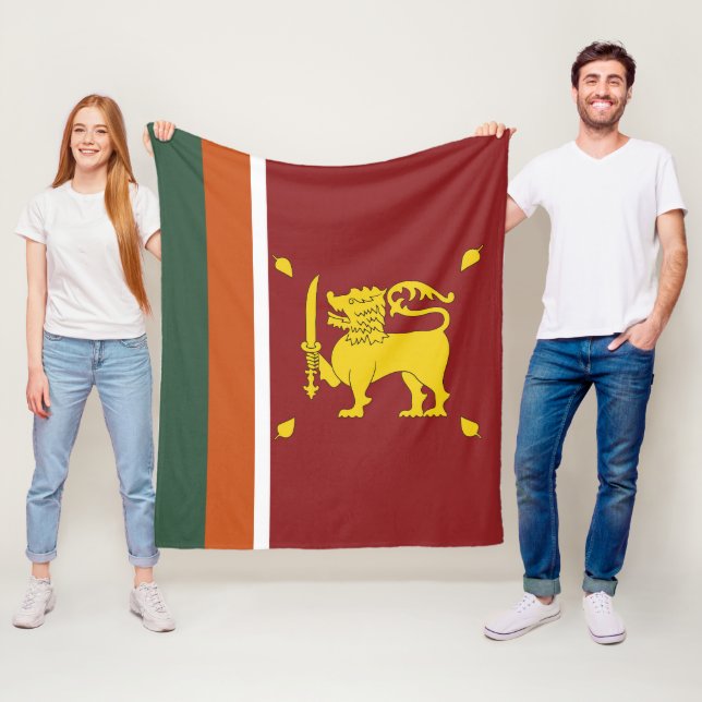 Sri Lanka-Flagge Fleecedecke (Beispiel)