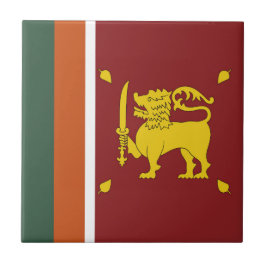 Sri Lanka-Flagge Fliese