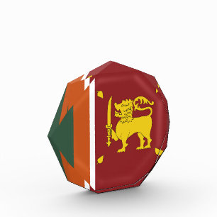 Sri Lanka-Flagge Fotoblock