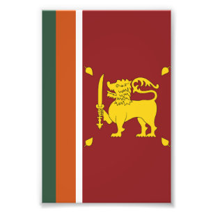 Sri Lanka-Flagge Fotodruck