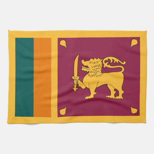 Sri Lanka-Flagge Geschirrtuch (Horizontal)