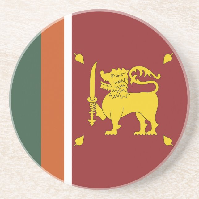 Sri Lanka-Flagge Getränkeuntersetzer (Vorne)