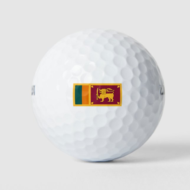 Sri Lanka-Flagge Golfball (Vorderseite)
