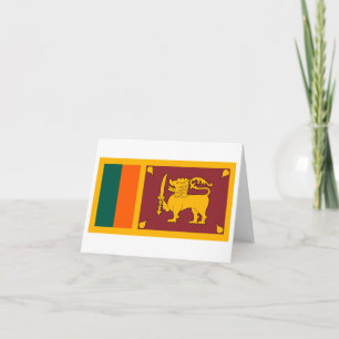 Sri Lanka-Flagge Karte