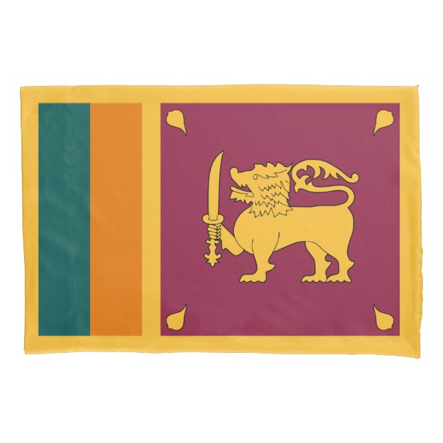 Sri Lanka-Flagge Kissenbezug (Vorderseite)