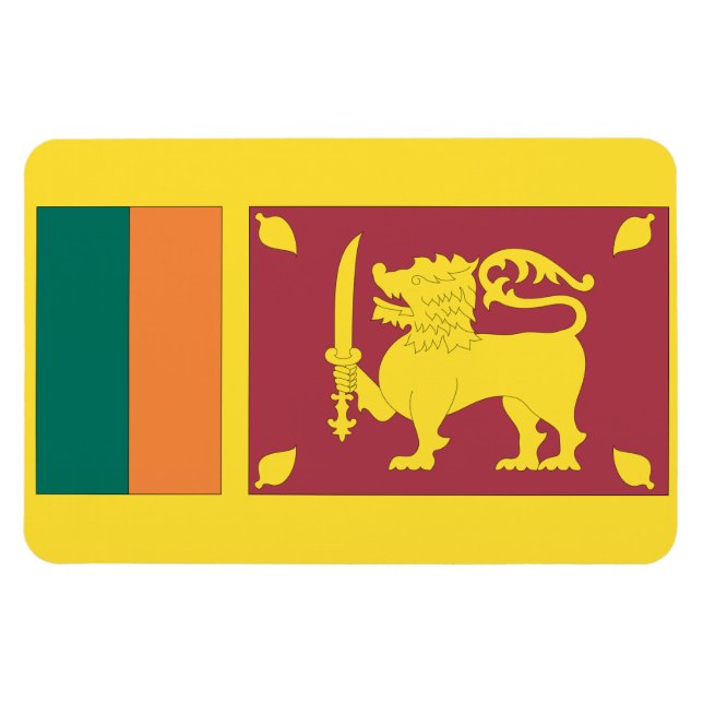 Sri Lanka-Flagge Magnet (Horizontal)