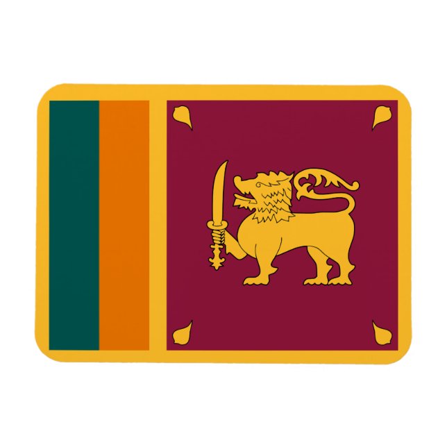 Sri Lanka-Flagge Magnet (Horizontal)