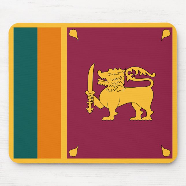 Sri Lanka-Flagge Mousepad (Vorne)