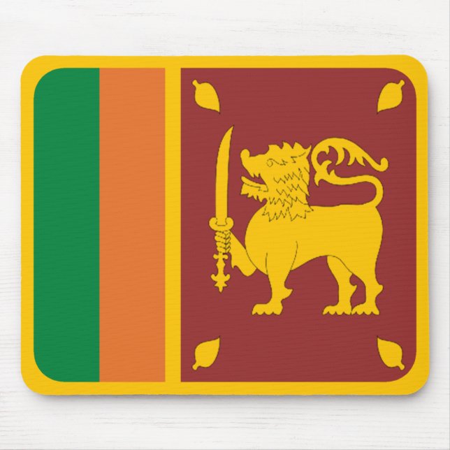 Sri Lanka Flagge Mousepad (Vorne)