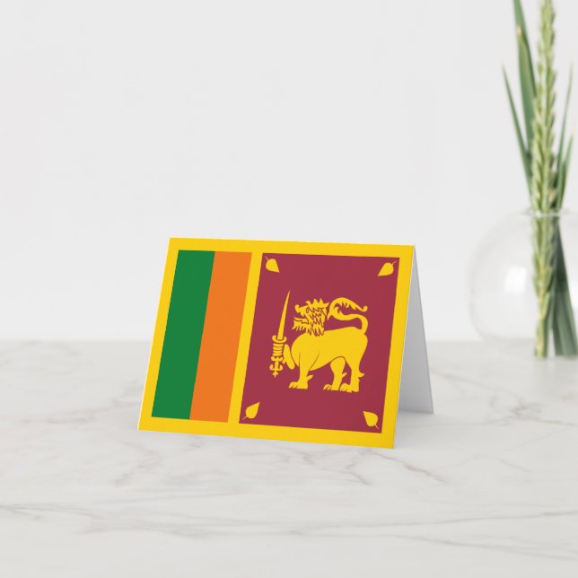 Sri Lanka Flagge Notecard Karte (Vorderseite)