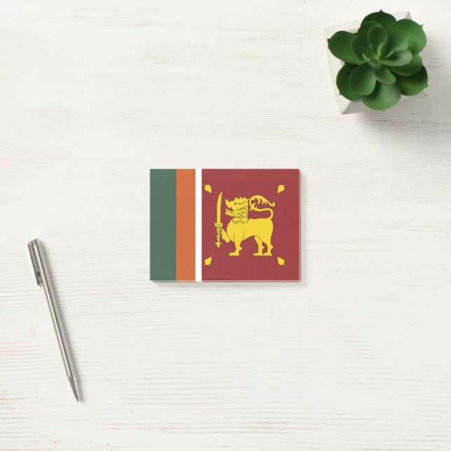 Sri Lanka-Flagge Post-it Klebezettel (Büro)