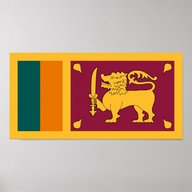 Sri Lanka-Flagge Poster (Vorne)