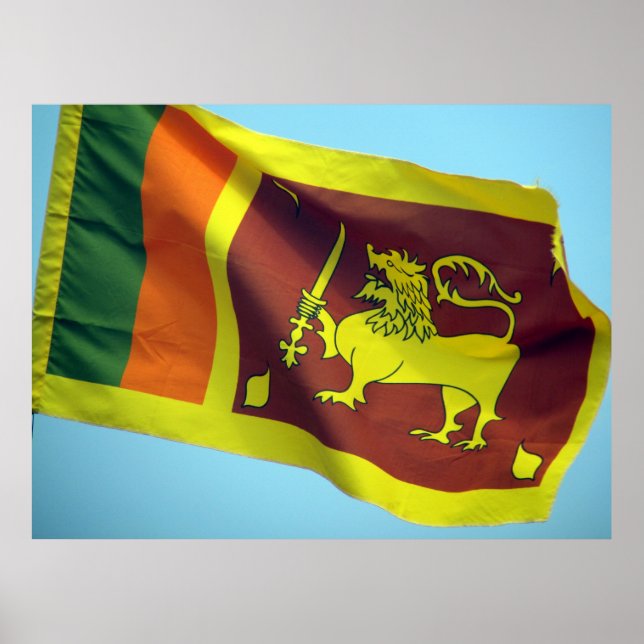 Sri-lanka-Flagge Poster (Vorne)
